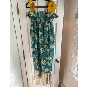 Casey Marks Green Floral Dress